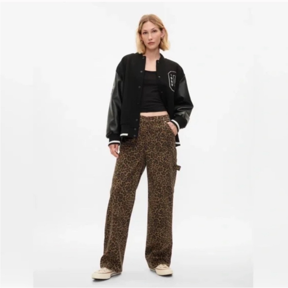 GAP Brown Leopard Print Women Jeans